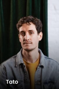 A professional portrait of tattoo artist Tato at Names Tattoo Studio in Lisbon