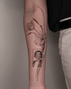 Intricate geometric mandala shoulder tattoo with dotwork and fine line details at Names Tattoo Studio in Lisbon