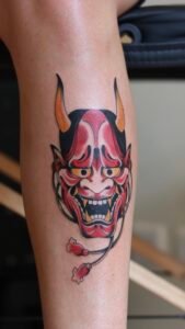 Nessi eyes arm tattoo