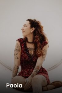 Profile portrait of tattoo artist Paola