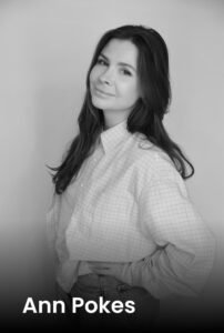 Professional portrait of hand-poke tattoo artist Ann Pokes