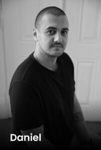 Portrait of tattoo artist Daniel from Names Tattoo Studio in Lisbon