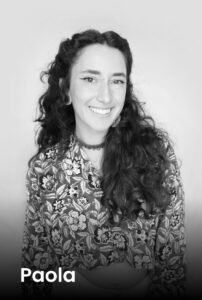 Profile portrait of tattoo artist Paola