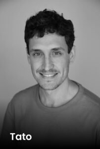 A professional portrait of tattoo artist Tato at Names Tattoo Studio in Lisbon